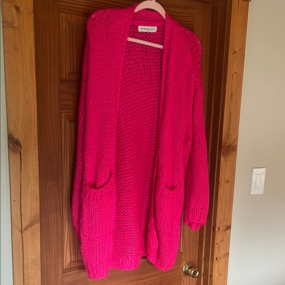 Open Front Chunky Cardigan Sweater